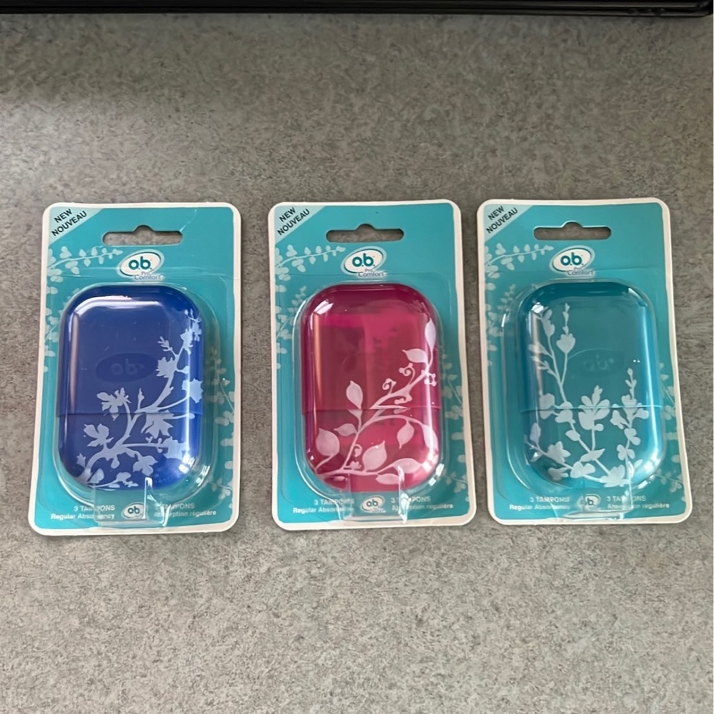 COPY - 3 O.B. Pro Comfort Reusable Carry Case with 3 Regular Tampons